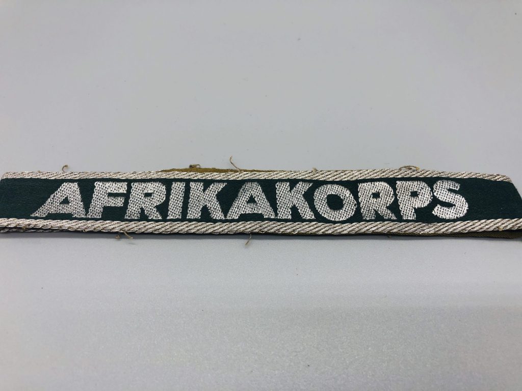 Afrika Korp Cuff Title Ww2 German Arrmy I Grenadier Militaria