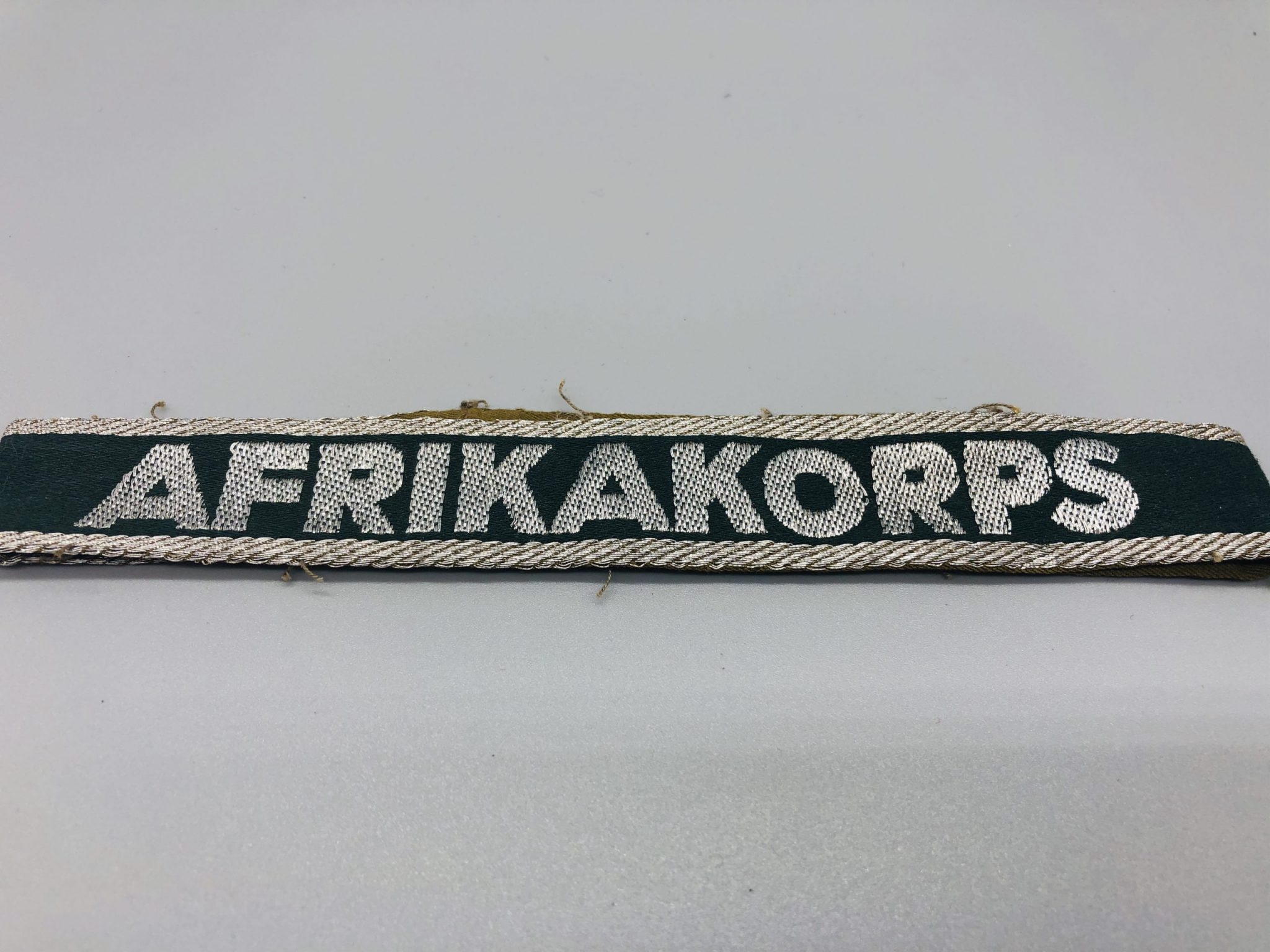 Afrika Korp Cuff Title WW2 German Arrmy I Grenadier Militaria