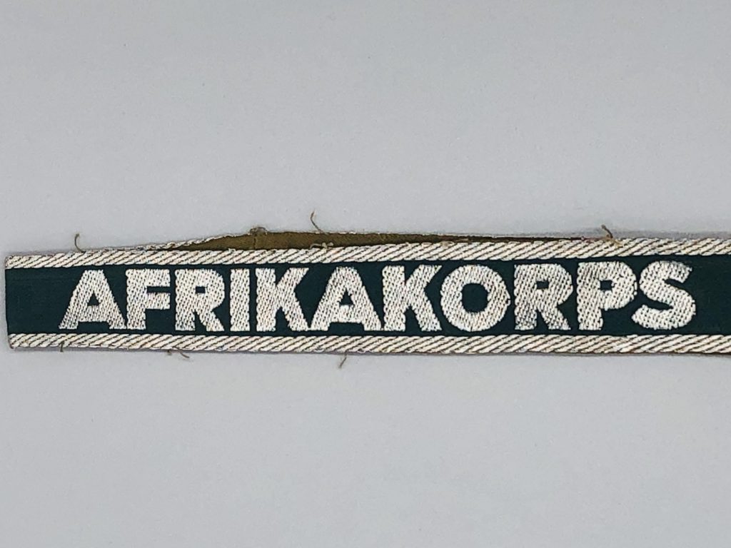 Afrika Korp Cuff Title WW2 German Arrmy I Grenadier Militaria