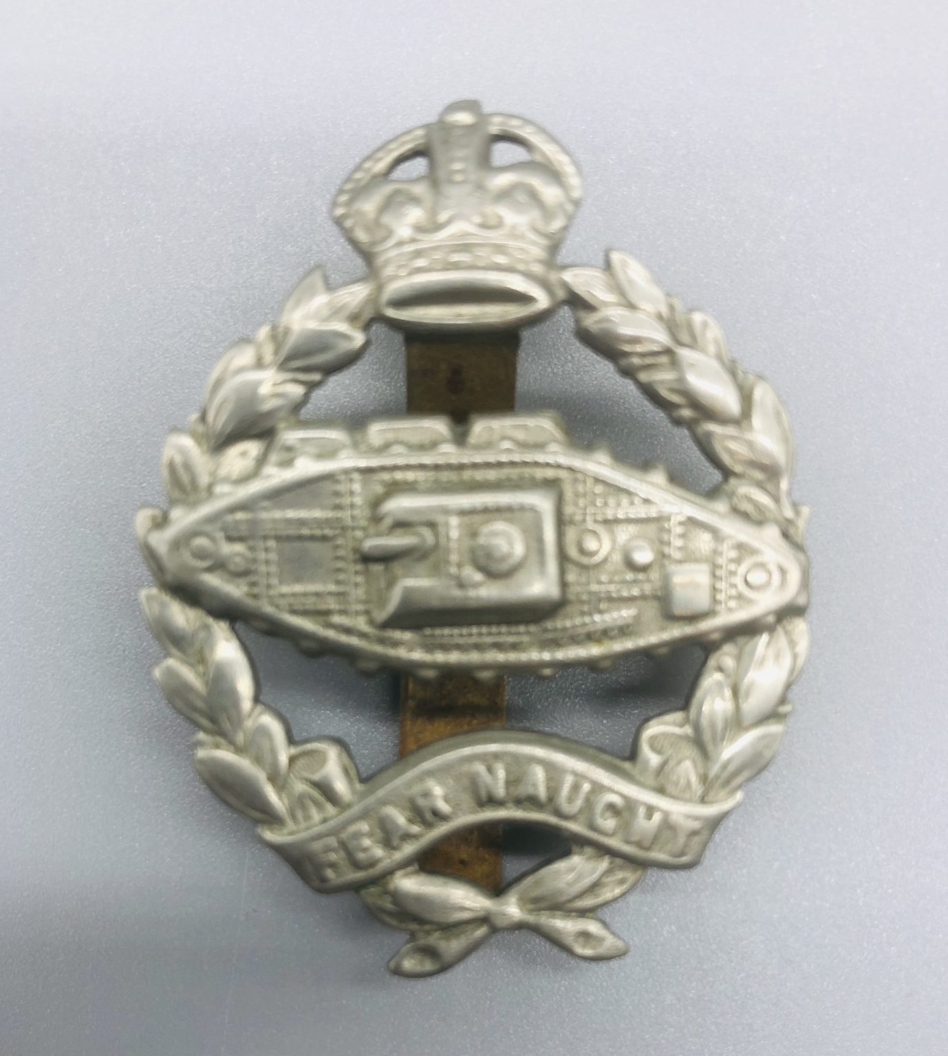 Royal Tank Regiment Cap Badge I WW2 British Army Militaria