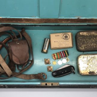 WW2 Officers Metal Box & Personal Content