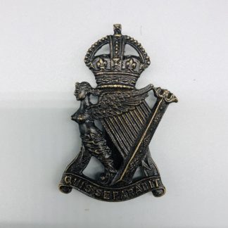 Royal Irish Rifles Blackened Cap Badge