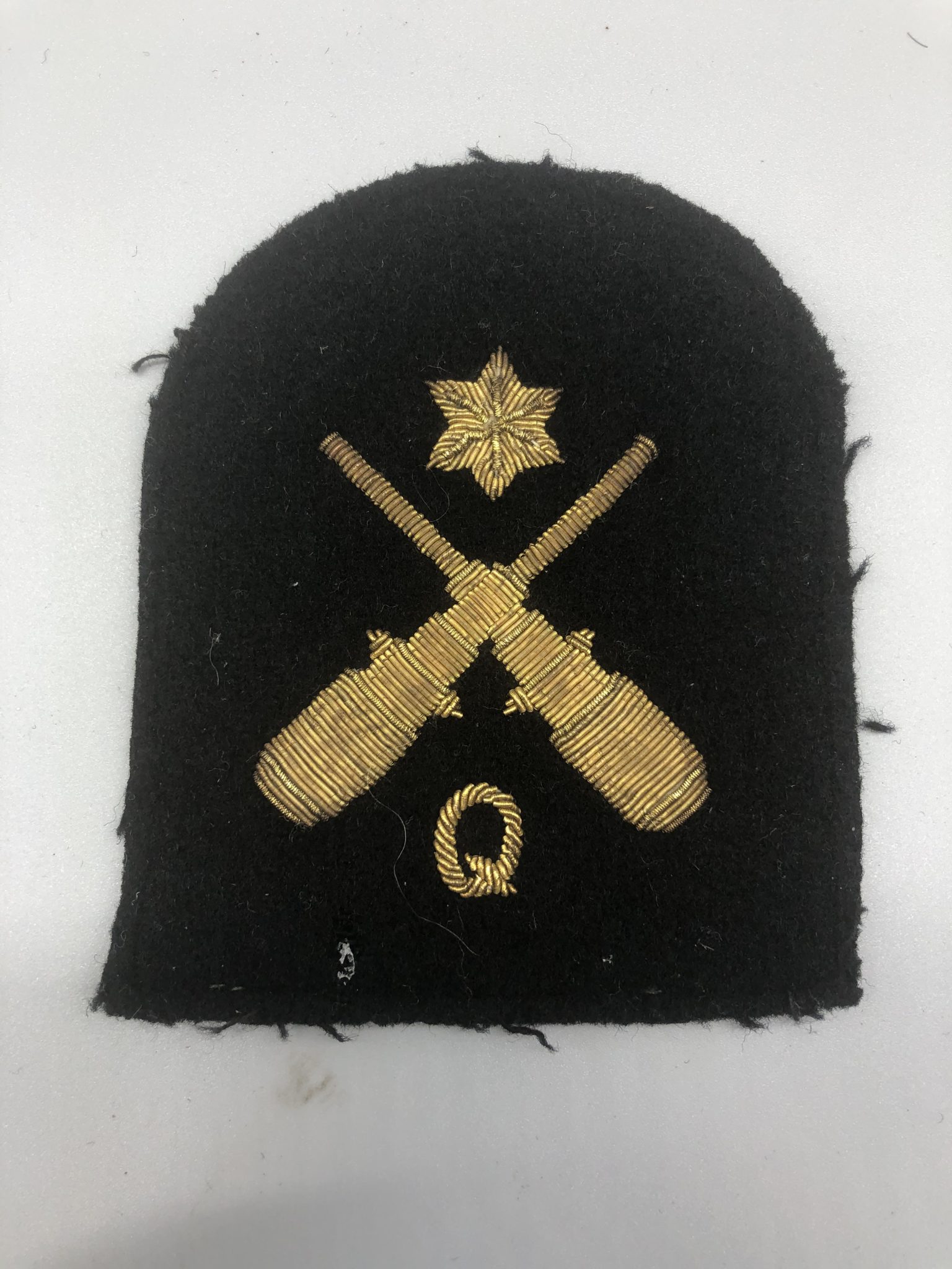 Gunnery Quarter Ratings 2nd Class Trade Badge I WW2 British Militaria