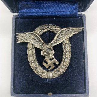 Luftwaffe Pilots Badge Cased by C.E. Juncker