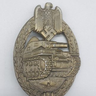 Panzer Assault Badge In Bronze by Hermann Werstein
