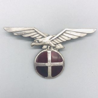 Norwegian Quisling Metal and Enamel Cap Badge