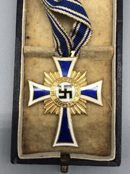 German Mother's Cross In Gold Cased