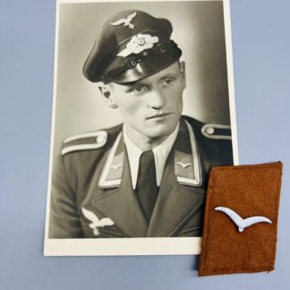 Luftwaffe Signals EM Collar Tab I WW2 German Militaria & Documents