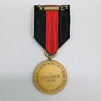 Sudetenland Medal with Presentation Case
