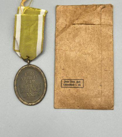 West Wall Medal, with presentation package