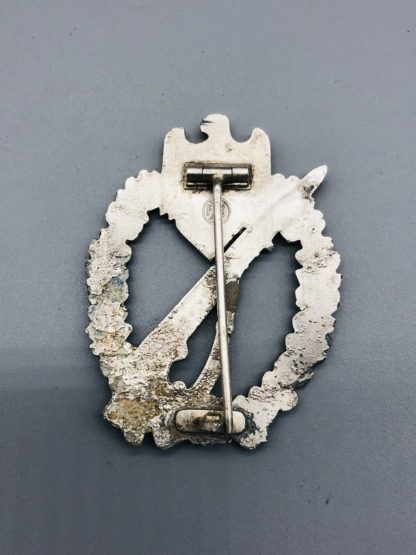 Infantry Assault Badge Silver, Reverse Stamp ZFS