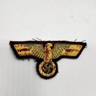 Kriegsmarine Officer's Cap Eagle, Hand embroidered in gold bullion