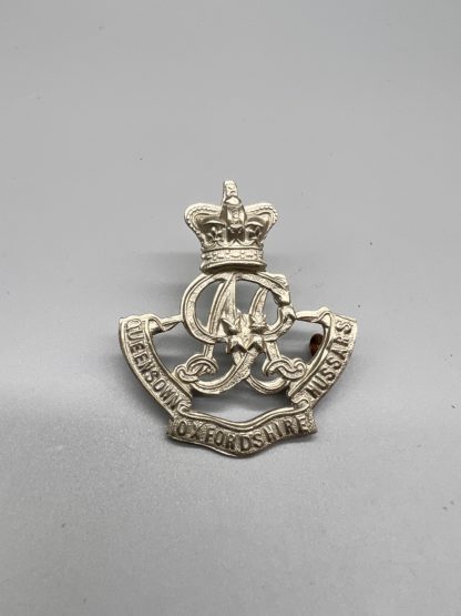 Queen's Own Oxfordshire Hussars Queen's Cap Badge