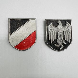 DAK Wehrmacht Pith Helmet Badges