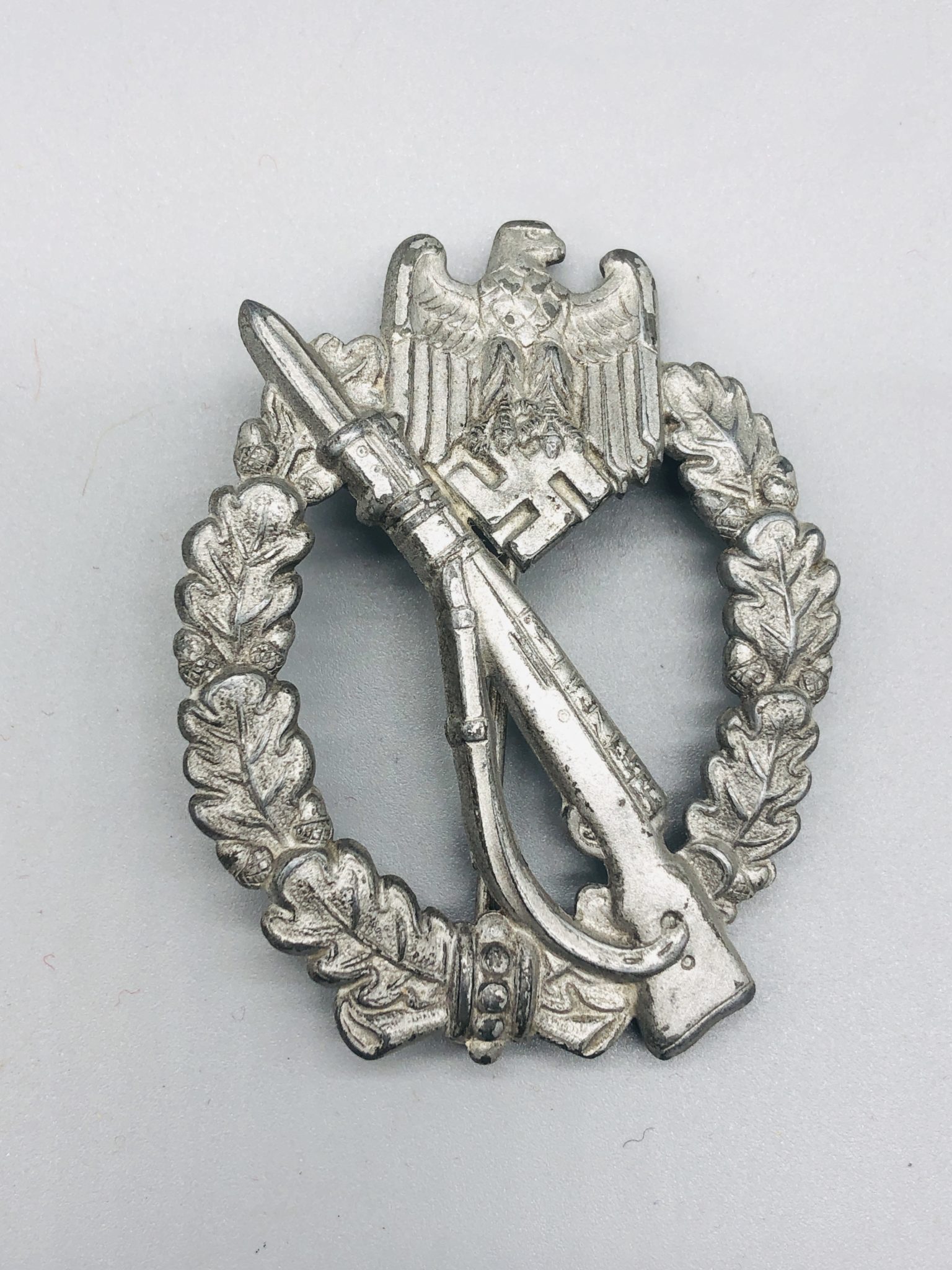 Early Infantry Assault Badge Silver By B.H. Mayer I WW2 German Militaria