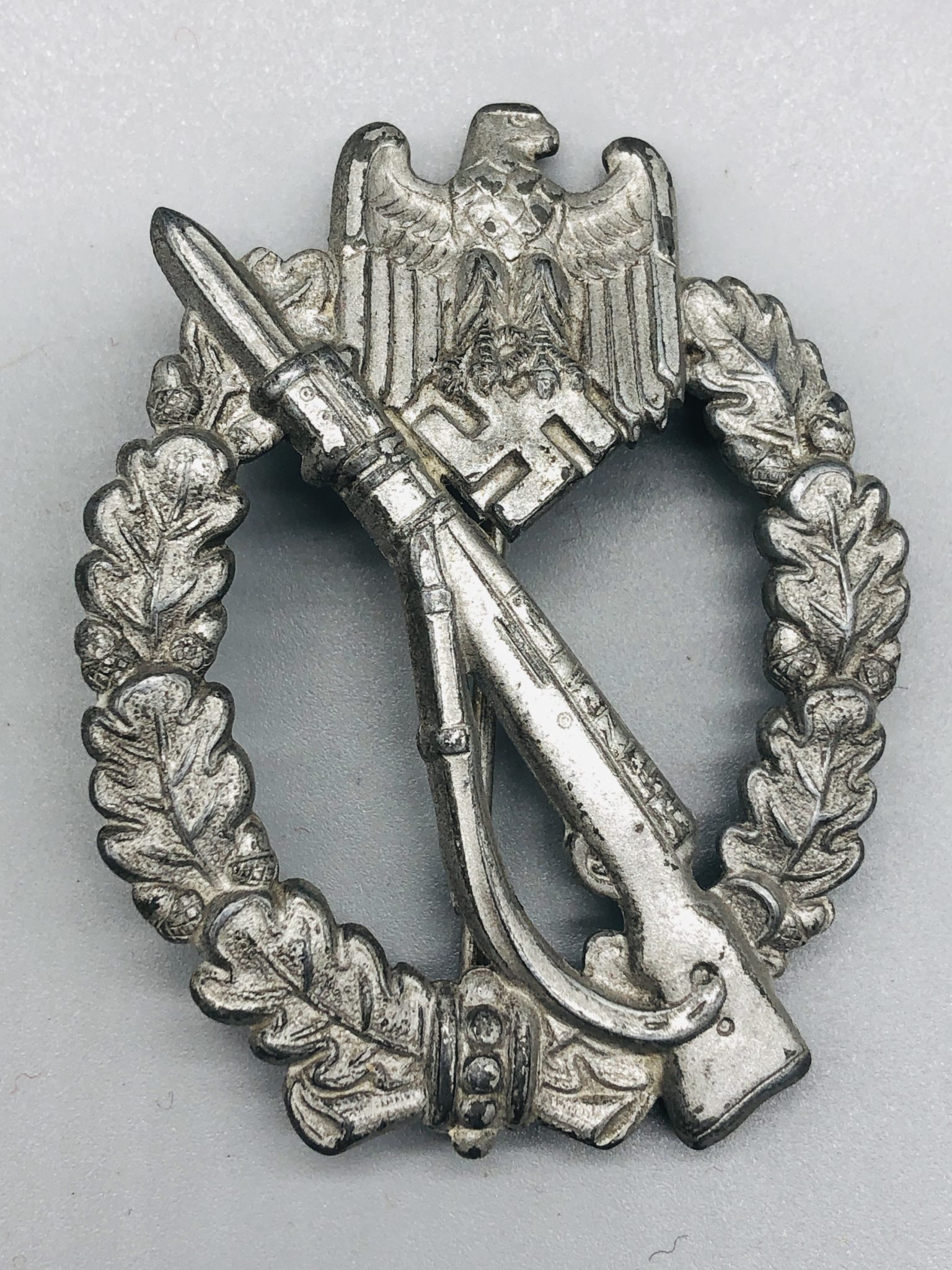 Early Infantry Assault Badge Silver By B.H. Mayer I WW2 German Militaria