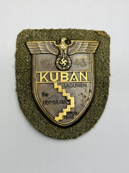 Heer Kuban Shield, with field grey backing cloth