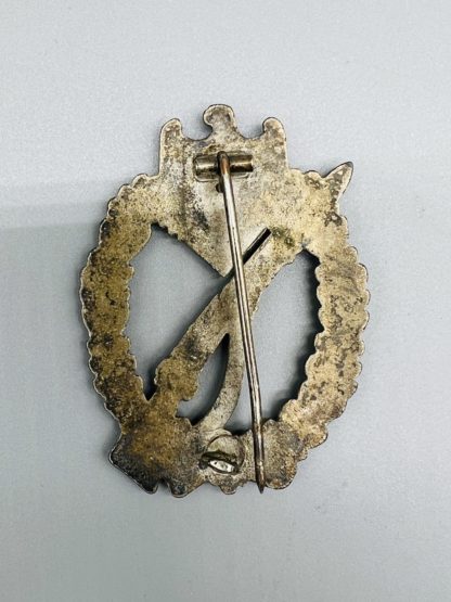 Infantry Assault Badge Bronze, Wiedmann textbook example, with soldered plate
