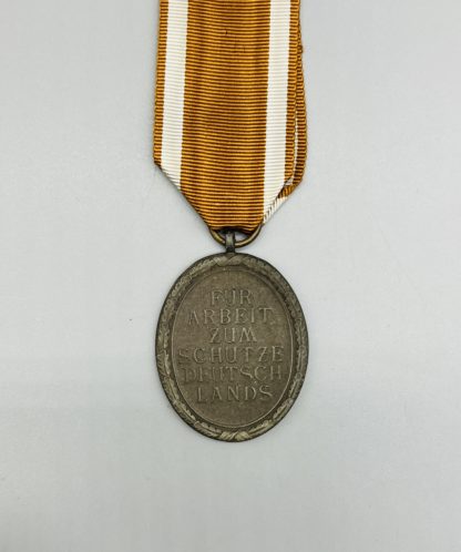 West Wall Medal, Reverse