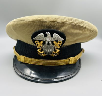 WW2 Bancroft U.S. Navy Officer's Visor Cap