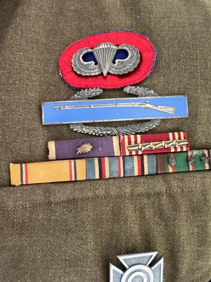 U.S. WW2 505th Parachute Infantry Regiment, Parachute Jump Wings & Medal Bars