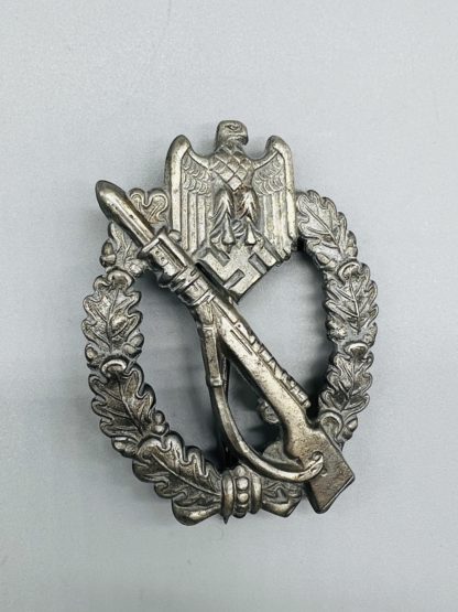 Infantry Assault Badge Silver By ShuCo Hollow Back