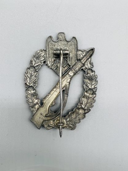 Infantry Assault Badge Silver By ShuCo Hollow Back