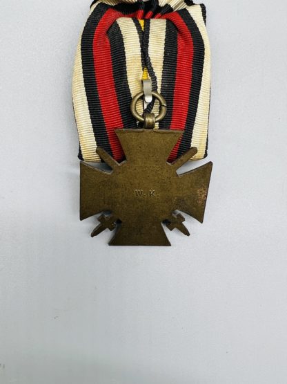 Honour Cross 1914 - 1918, for combatants, with marker mark W.K.