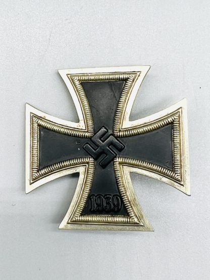 Iron Cross EK1 By Friedrich Orth of Vienna, with nice silver frame and patina