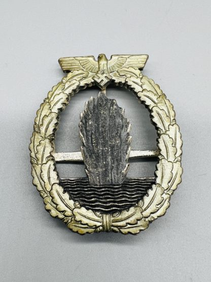 Minesweepers War Badge By Wilhelm Deumer, with nice gilt and silver finish