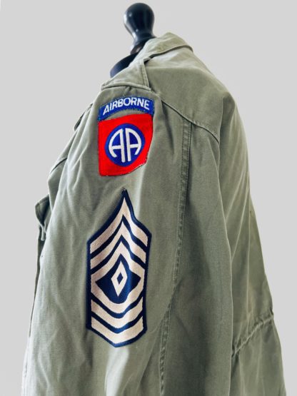 WW2 US M-1943 Field Jacket, with 82nd Airborne Insignia
