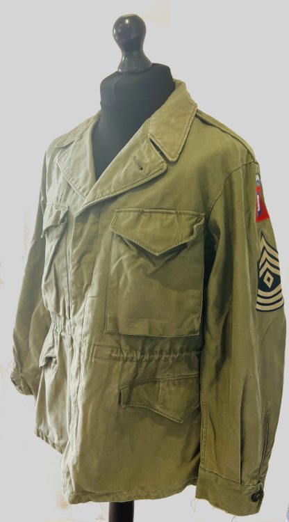 WW2 US M-1943 Field Jacket, with 82nd Airborne Insignia