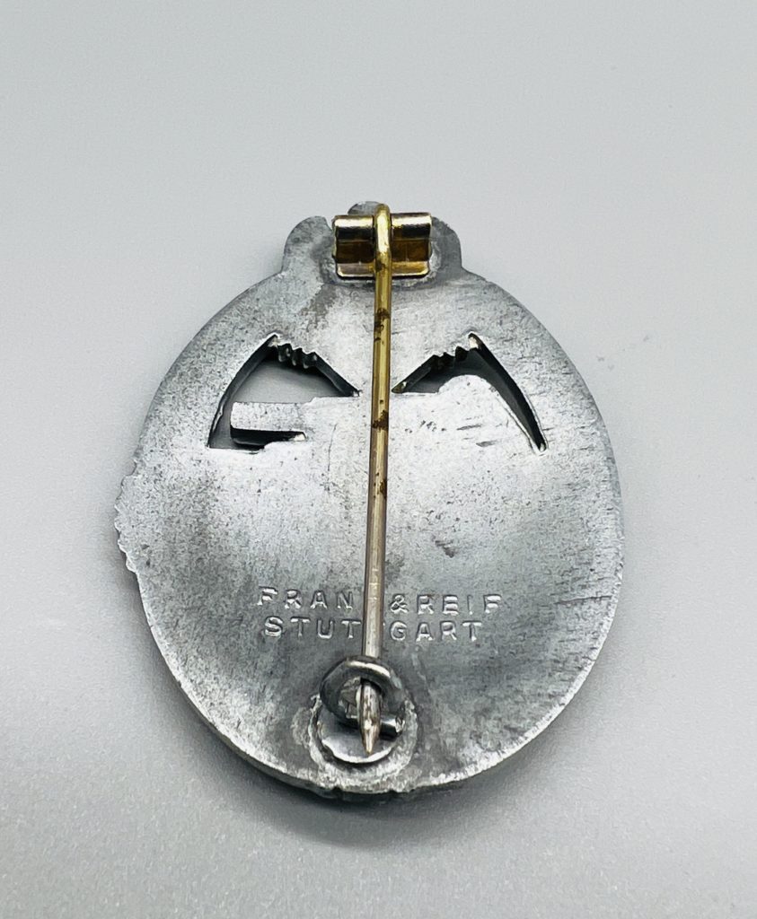 Panzer Assault Badge Silver By Frank & Reif I WW2 German Militaria