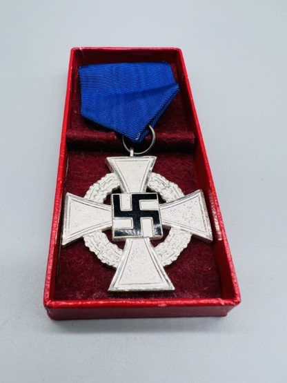 National Faithful Service Medal 25 Years Cased