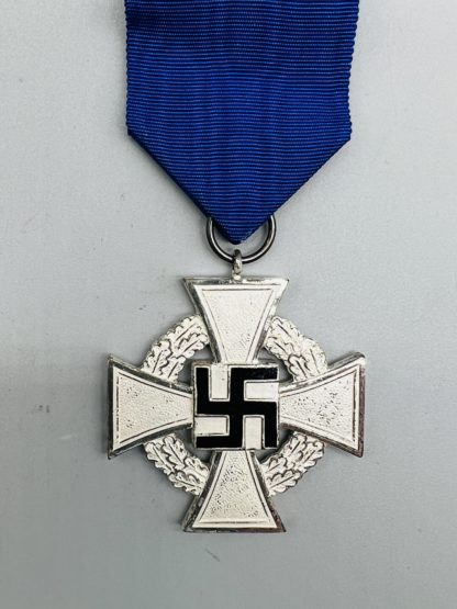 National Faithful Service Medal Silver 25 Years Cased by WÄCHTLER & LANGE, MITTWEIDA