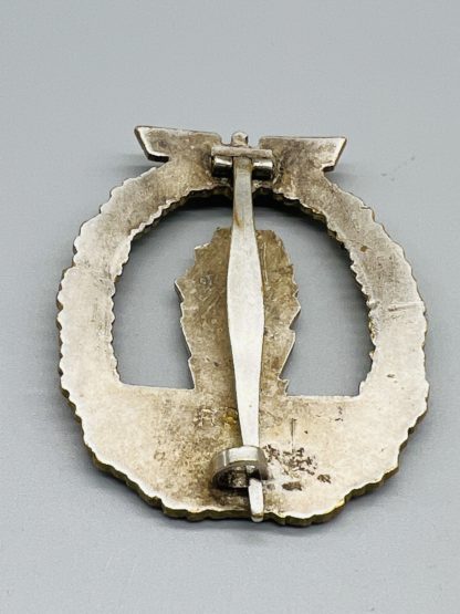 Minesweepers Badge By Richard Simm & Sohne, reverse complete with block barrel hinge, stamped with RSS