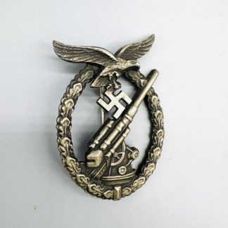 Luftwaffe Flak Badge, constructed in tombak by C.E. Juncker