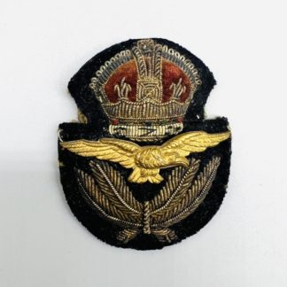 RAF WW2 Officer's Bullion Service Dress Peak Cap Badge