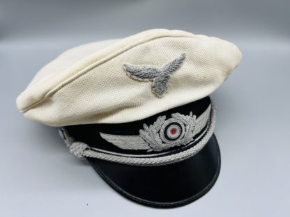 Luftwaffe Officers Summer Visor Cap, in white