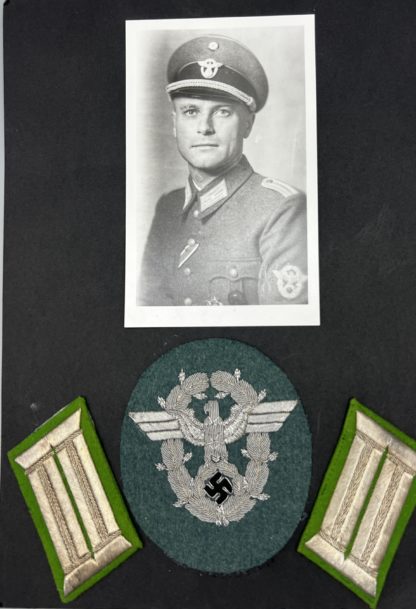 Police Officer's Portrait & Insignia Lot