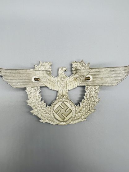 A German Police Shako Eagle Badge, reverse image with lugs