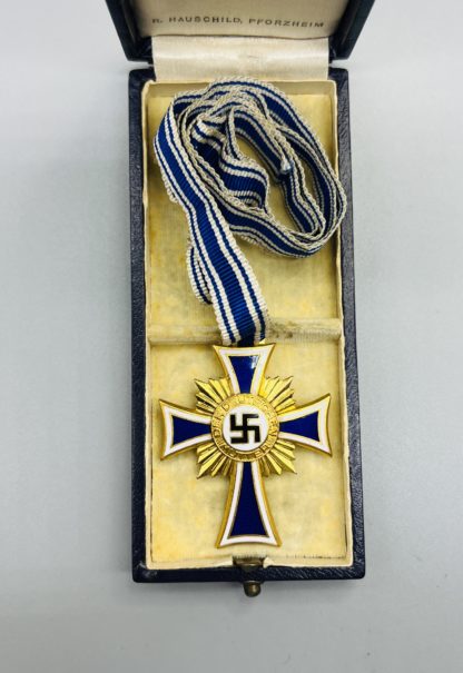 German Mother's Cross In Gold Cased