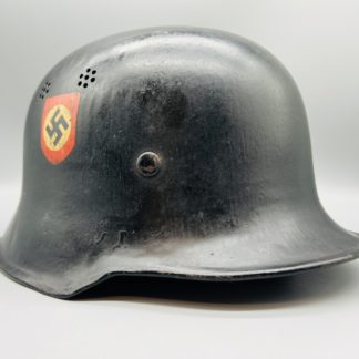 German M34 Fire Police Helmet, with NSDAP Decal