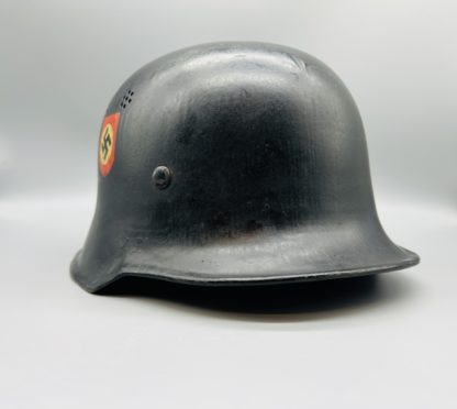 German M34 Fire Police Helmet, with NSDAP decal