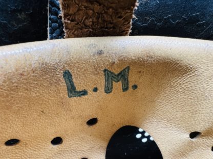 German M34 Fire Police Helmet, liner marked L.M.