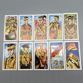 German SA/SS/HJ 1933 Uniforms Cigarette Cards
