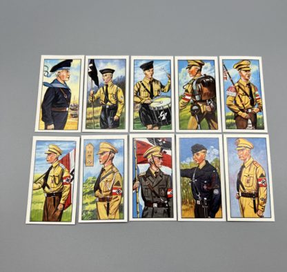 German SA/SS/HJ 1933 Uniforms Cigarette Cards