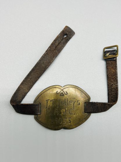 WW1 British Army Brass Wrist ID Bracelet Royal Army Veterinary Corps