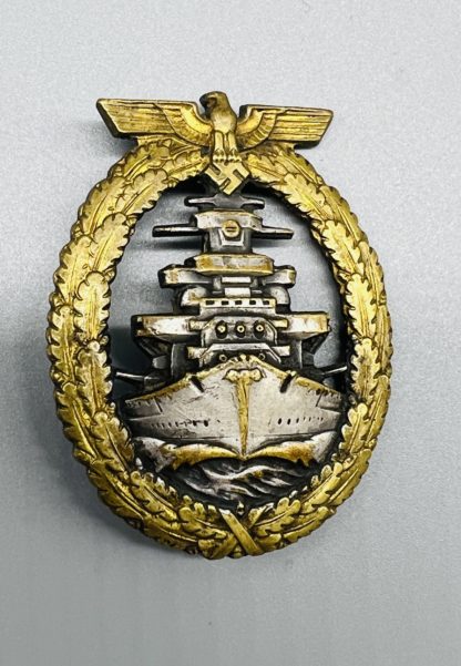 WW2 Kriegsmarine High Seas Fleet Badge, constructed in tombac