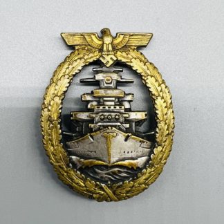 Kriegsmarine High Seas Fleet Badge By Adolf Bock Ausf Schwerin